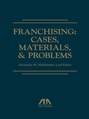 cover image of Franchising Cases, Materials, & Problems